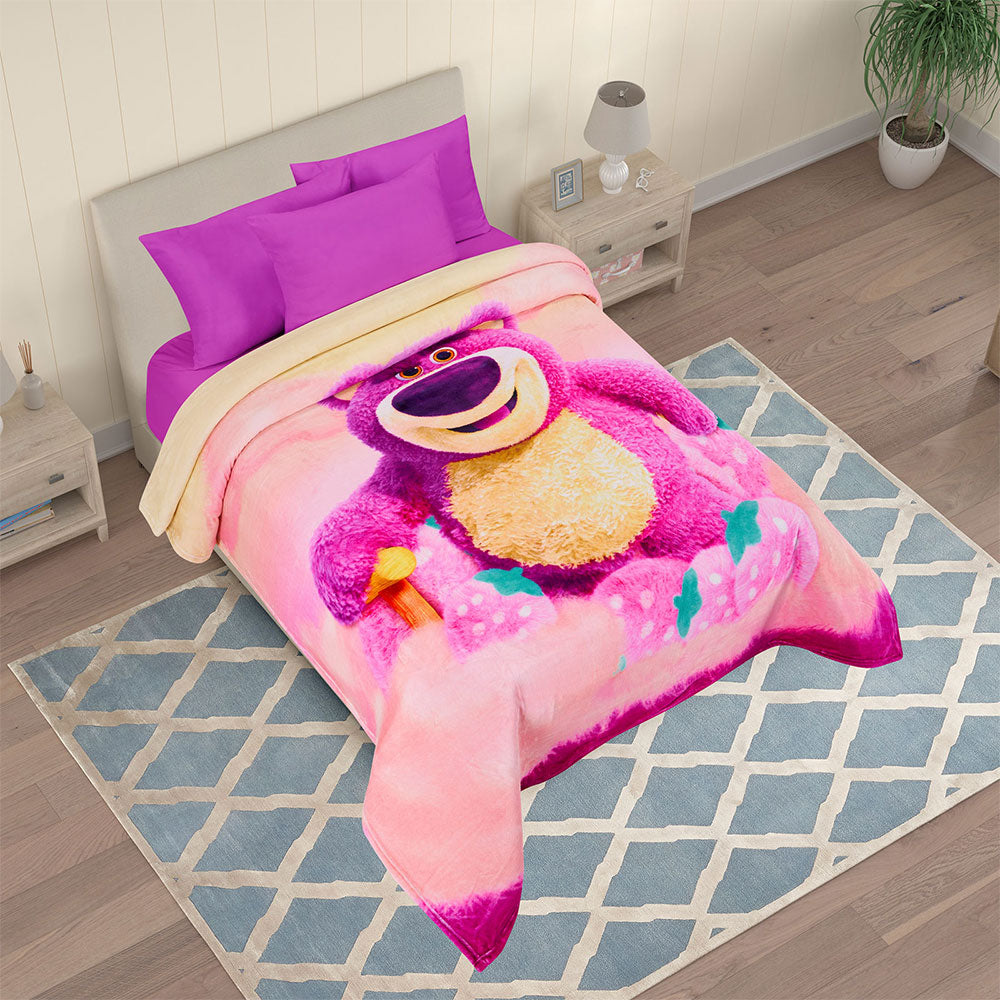 Cobertor Serenity Lotso Toy Story Matrimonial 1.80 x 2.10 mts.