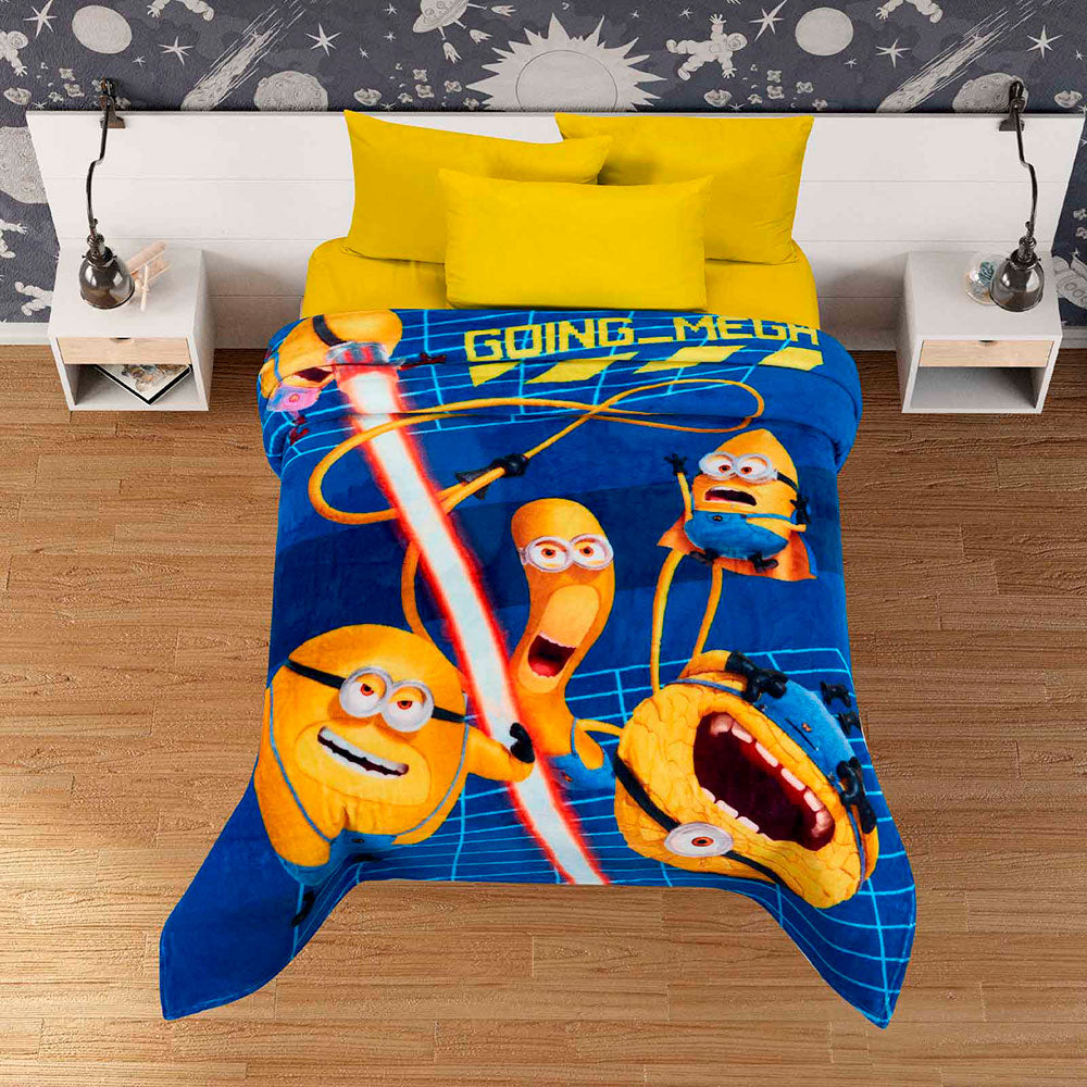 Cobertor Serenity Minions Matrimonial 1.80 x 2.10 mts.