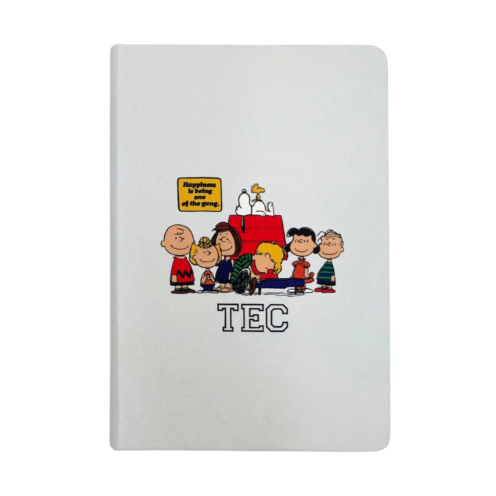 Libreta Pandilla Peanuts Snoopy B2S25 TEC, Blanco