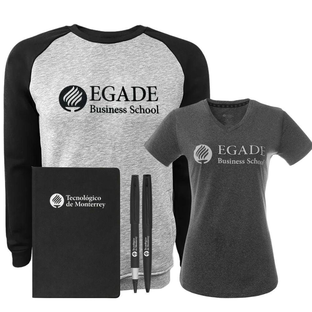 Kit EGADE Sudadera Vintage + Playera Gris, Mujer