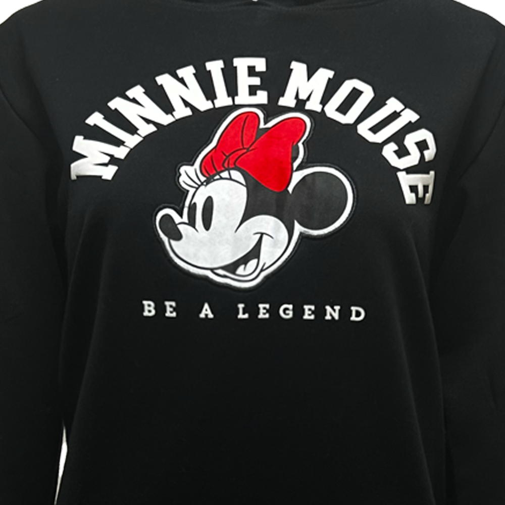 Sudadera Algodón Disney Minnie TEC Negro