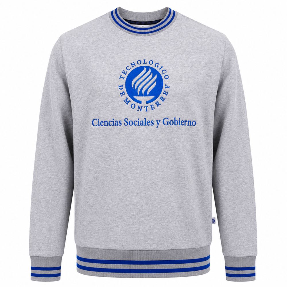 Sudadera PO Antorcha Ciencias Sociales Gris, Unisex