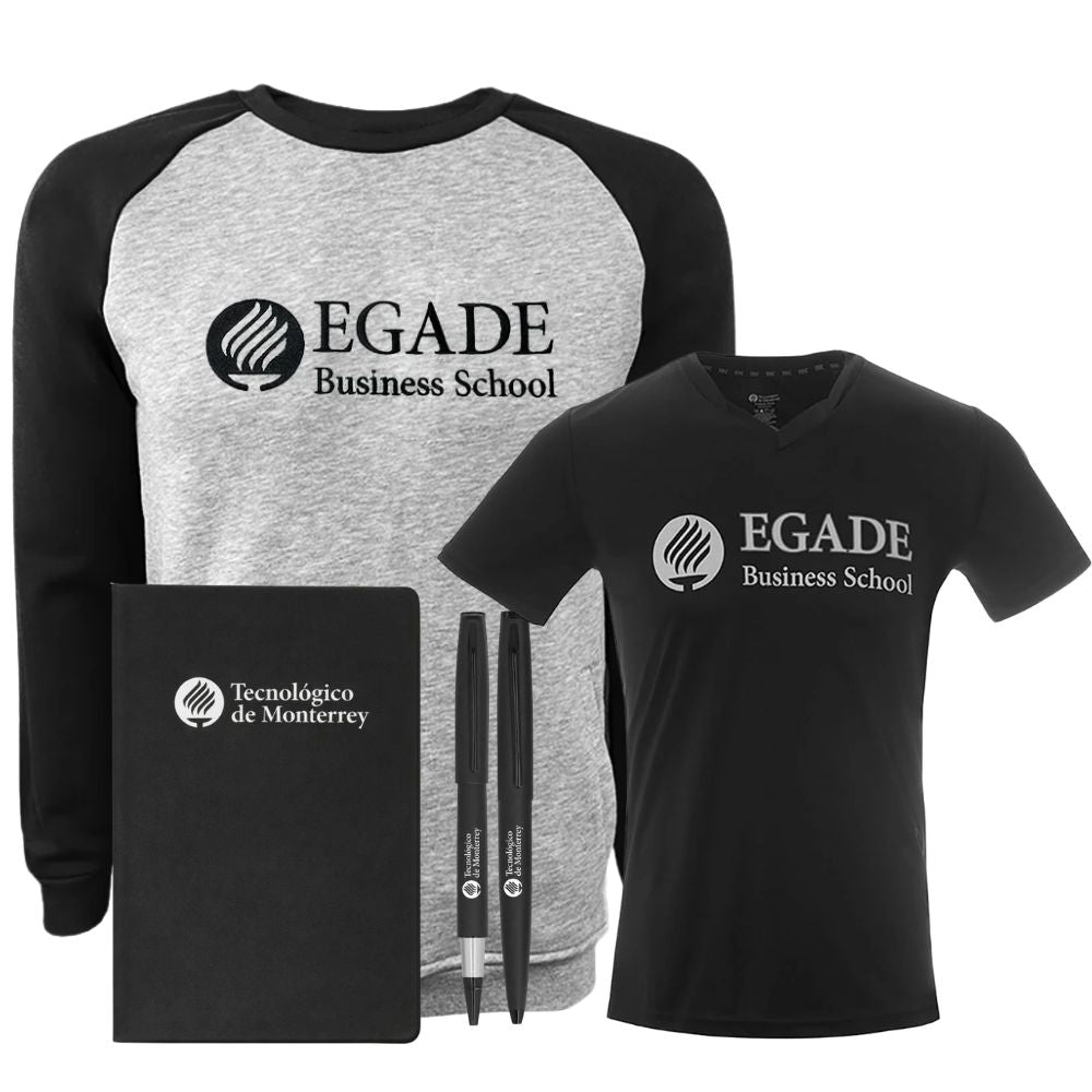 Kit EGADE Sudadera Vintage + Playera Negra, Hombre