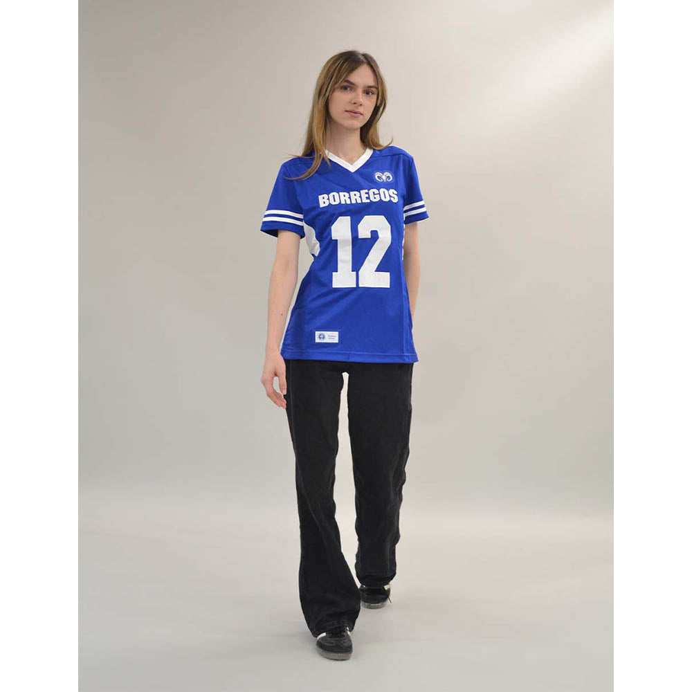 Jersey Oficial Borregos Sustentable Local Con Número para Dama Azul