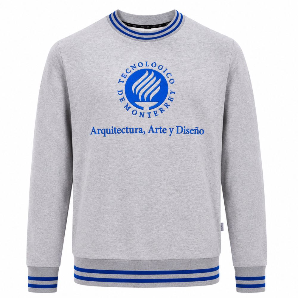Sudadera PO Antorcha Arquitectura Gris, Unisex