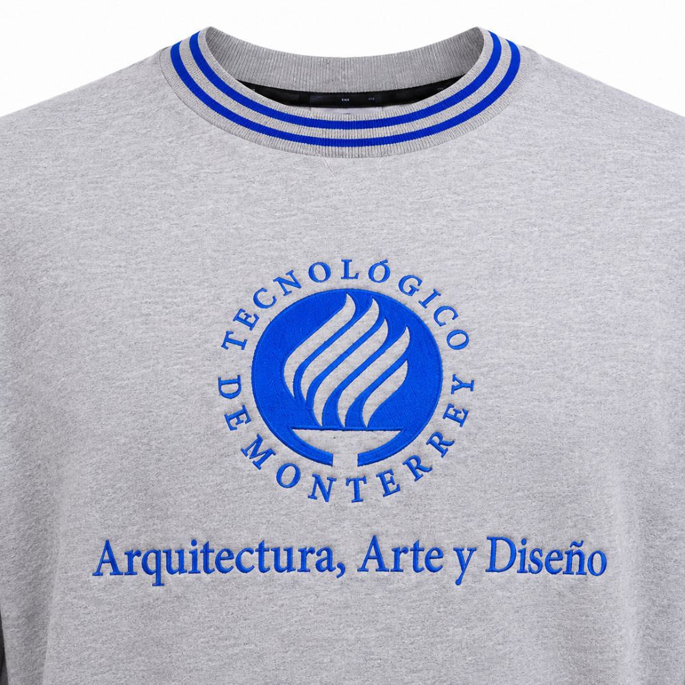 Sudadera PO Antorcha Arquitectura Gris, Unisex