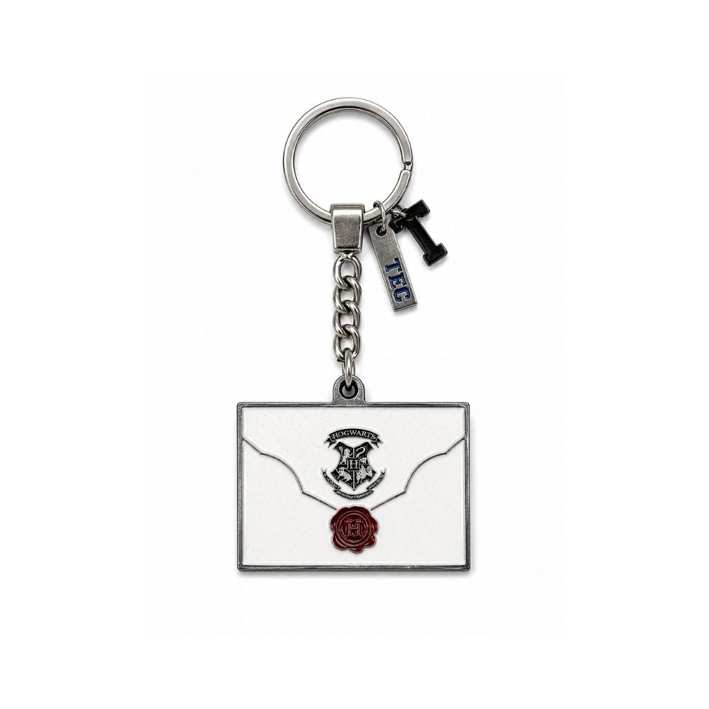 Llavero Metálico Harry Potter Carta TEC Blanco
