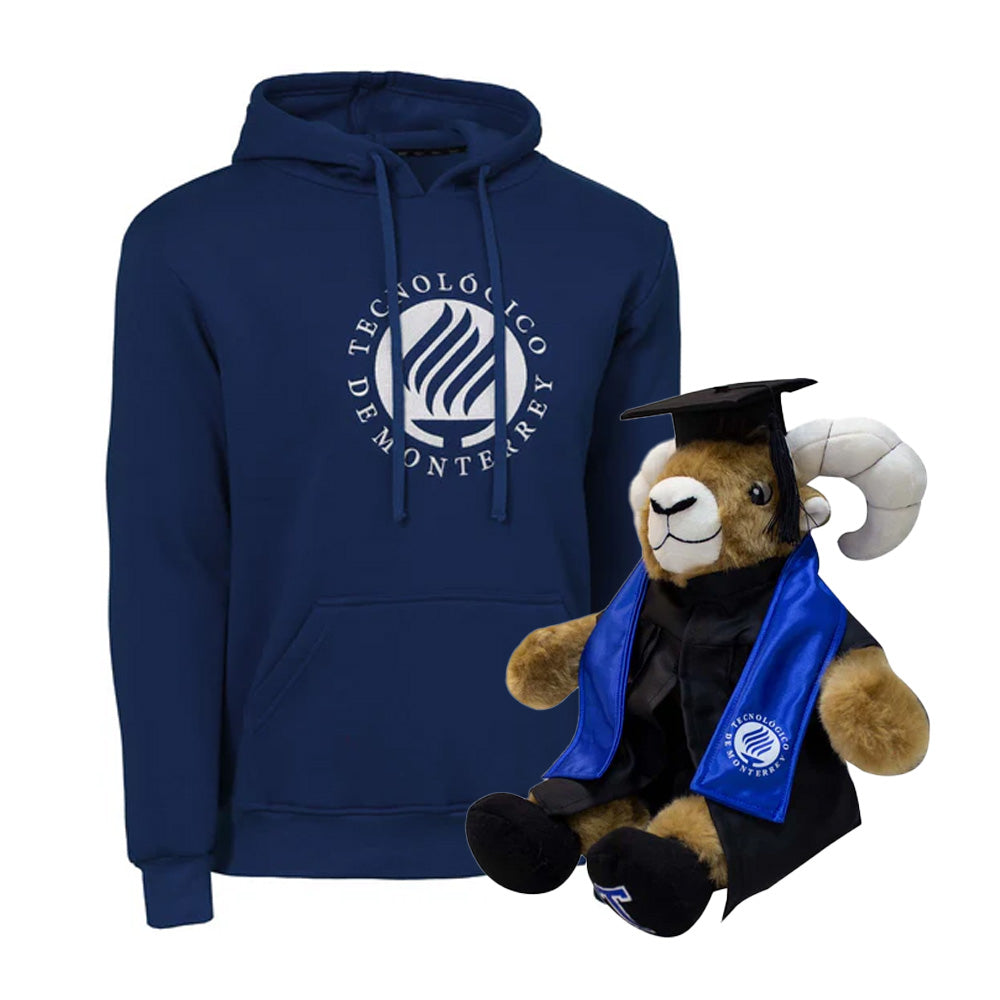 Kit Teus Profesional + Sudadera Essential Tecnológico de Monterrey Azul Marino
