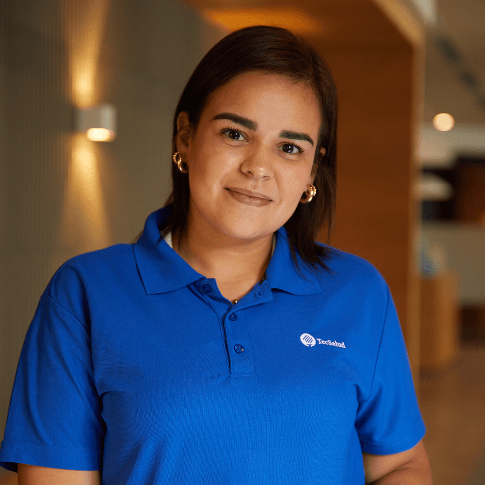 Playera polo TEC Salud Dama Azul Rey