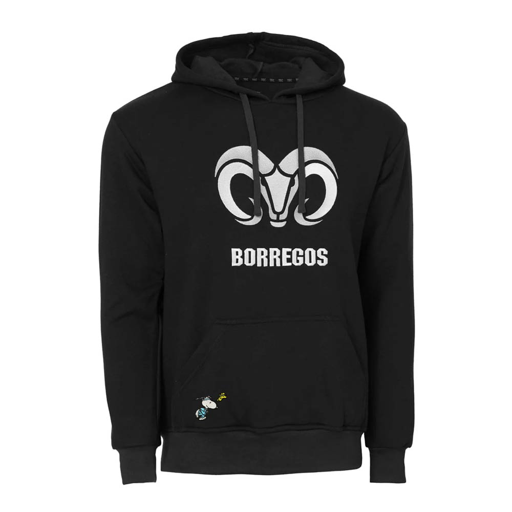 Sudadera Algodón Peanuts Snoopy BTS25 BORREGOS Negro, Unisex
