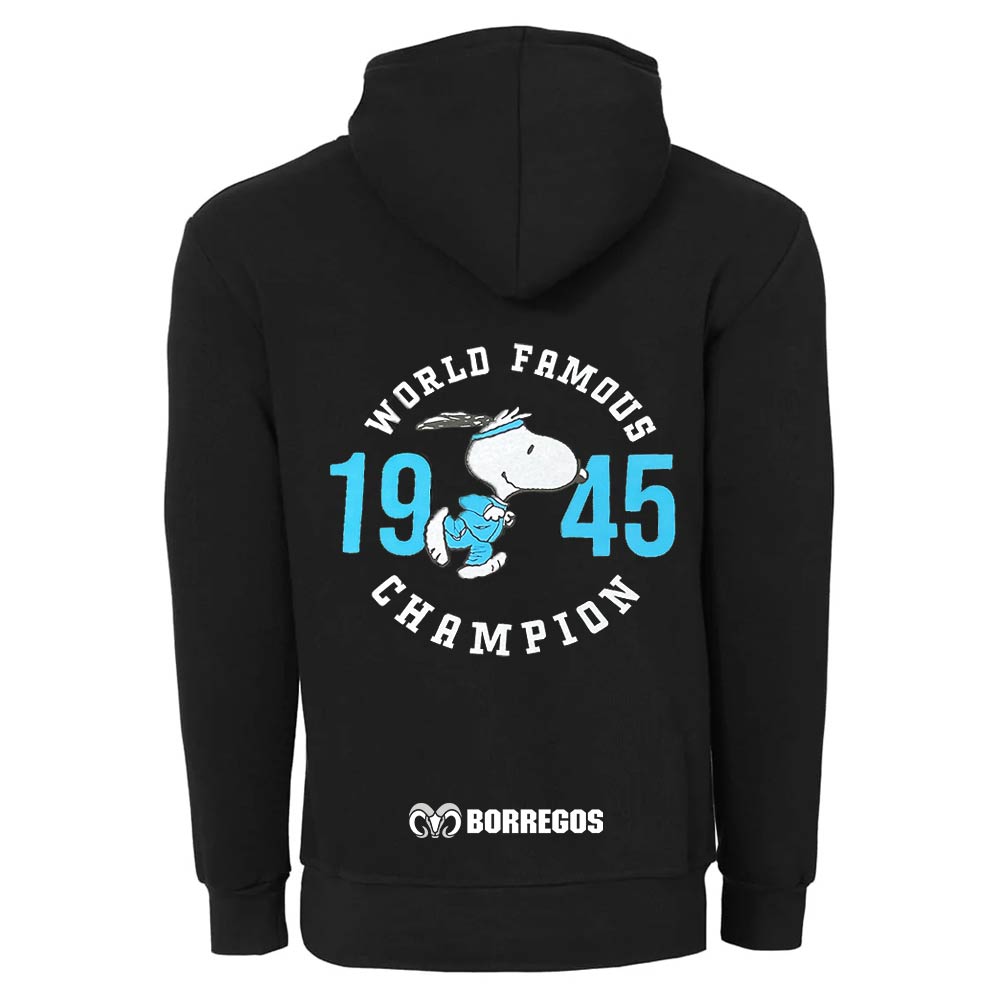 Sudadera Algodón Peanuts Snoopy BTS25 BORREGOS Negro, Unisex