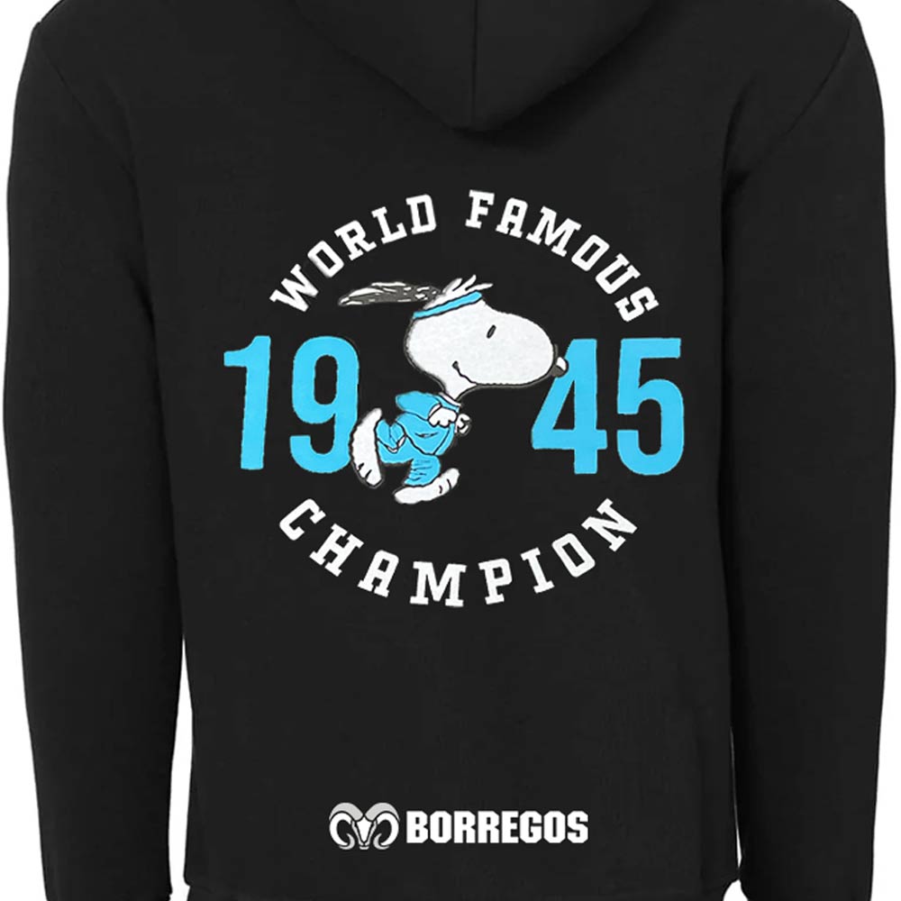 Sudadera Algodón Peanuts Snoopy BTS25 BORREGOS Negro, Unisex