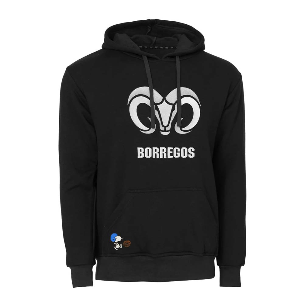 Sudadera Algodón Peanuts Snoopy BTS25 FBA BORREGOS Negro, Unisex