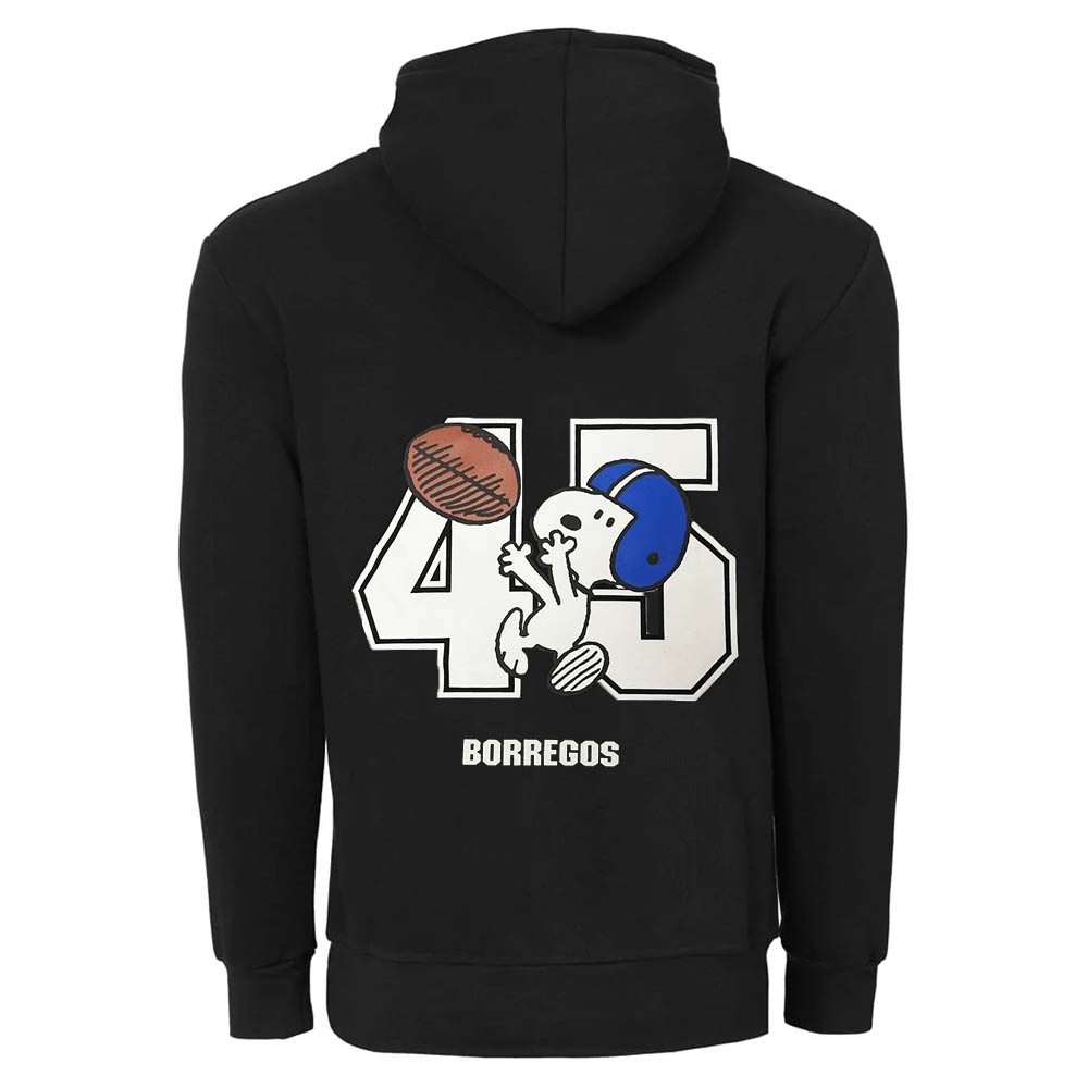 Sudadera Algodón Peanuts Snoopy BTS25 FBA BORREGOS Negro, Unisex