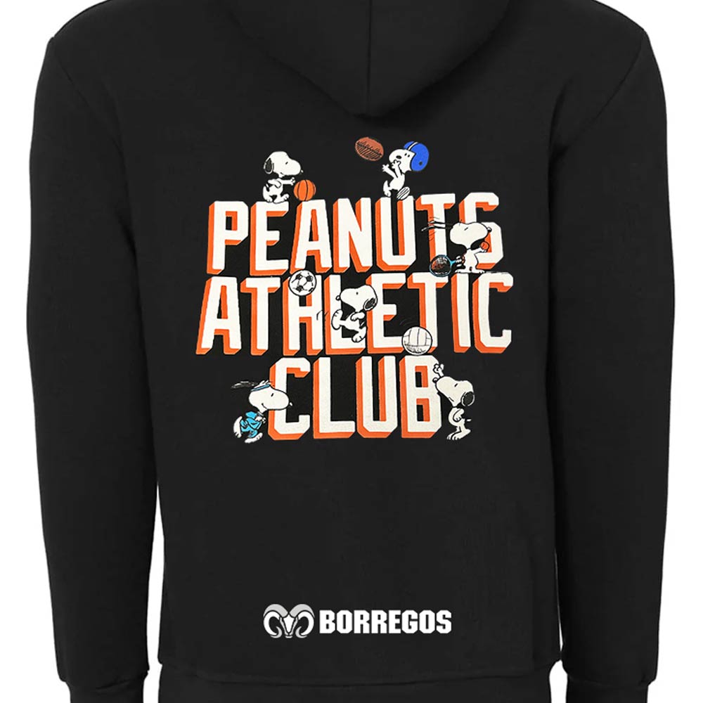 Sudadera Algodón Peanuts Snoopy BTS25 Sport BORREGOS Negro, Unisex