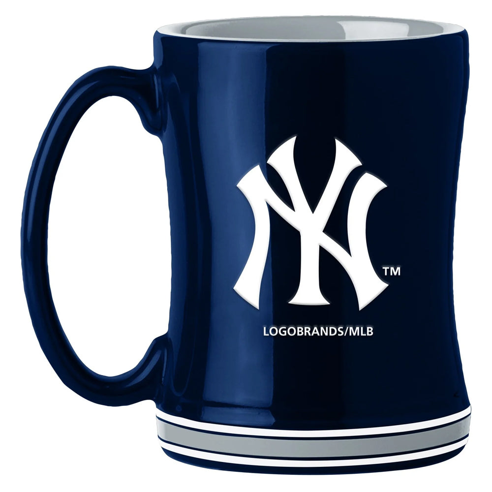 Taza Cerámica MLB Yankees 14 oz, azul marino