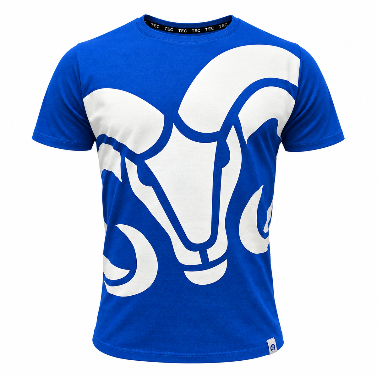 Playera Casual BORREGOS Logo Grande Azul, Hombre