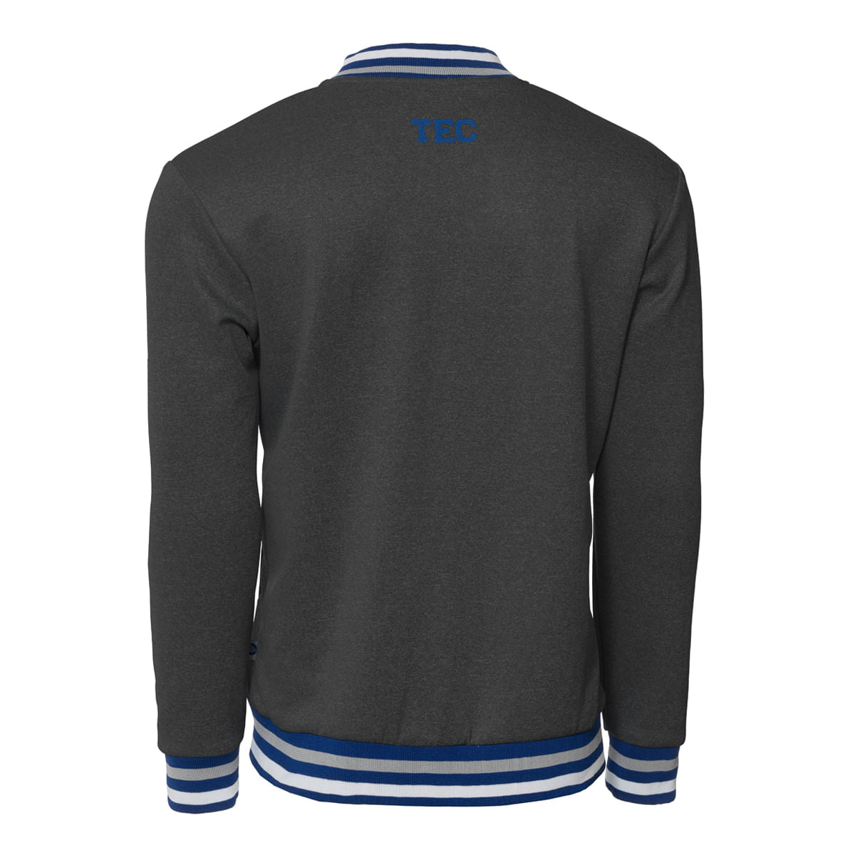 Chamarra Bomber TEC con Zipper Gris Oxford, CM