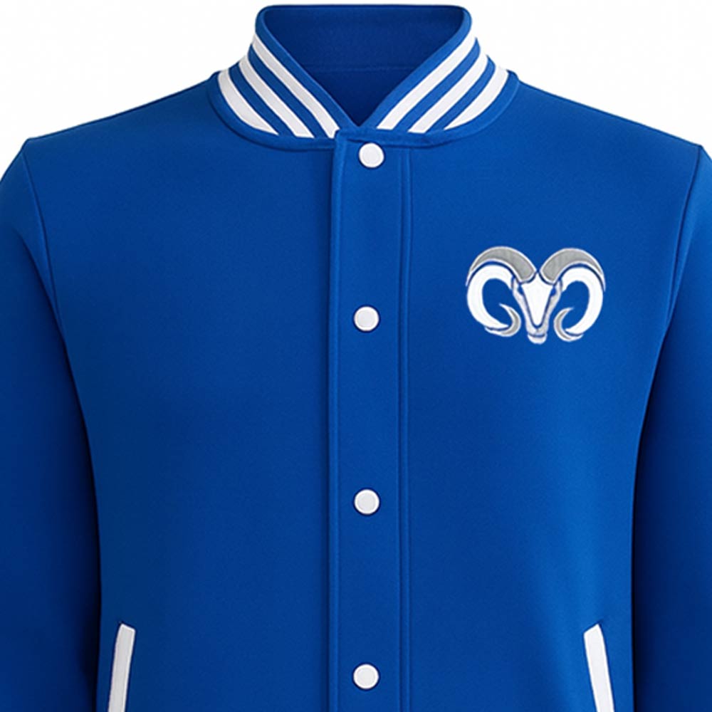 Chamarra Universitaria Varsity BORREGOS Azul, Unisex