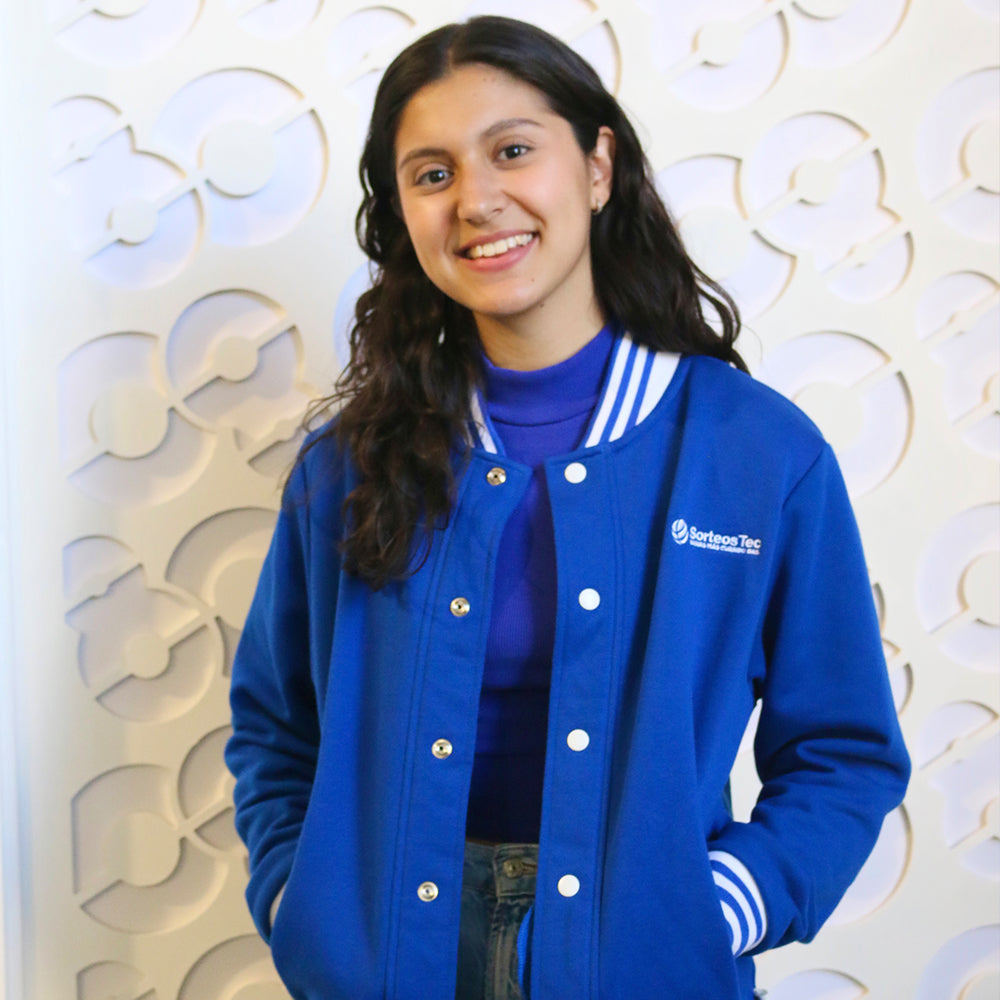 Chamarra Universitaria Sorteos Tec Azul, unisex