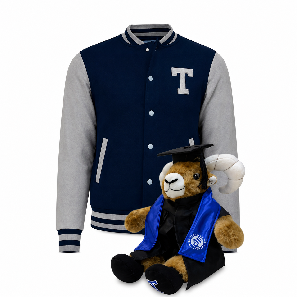 Kit Teus Profesional + Chamarra Universitaria TEC Azul Marino
