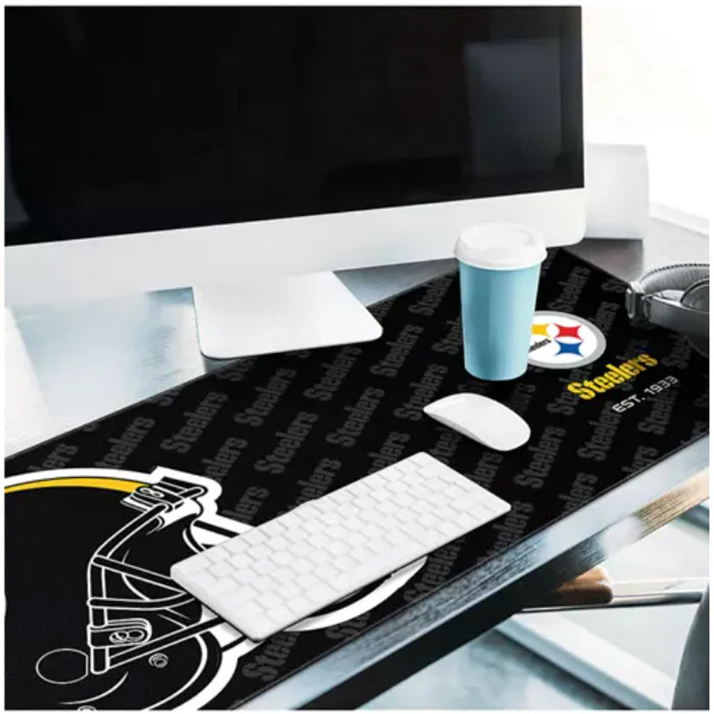Tapete para escritorio NFL Steelers, negro