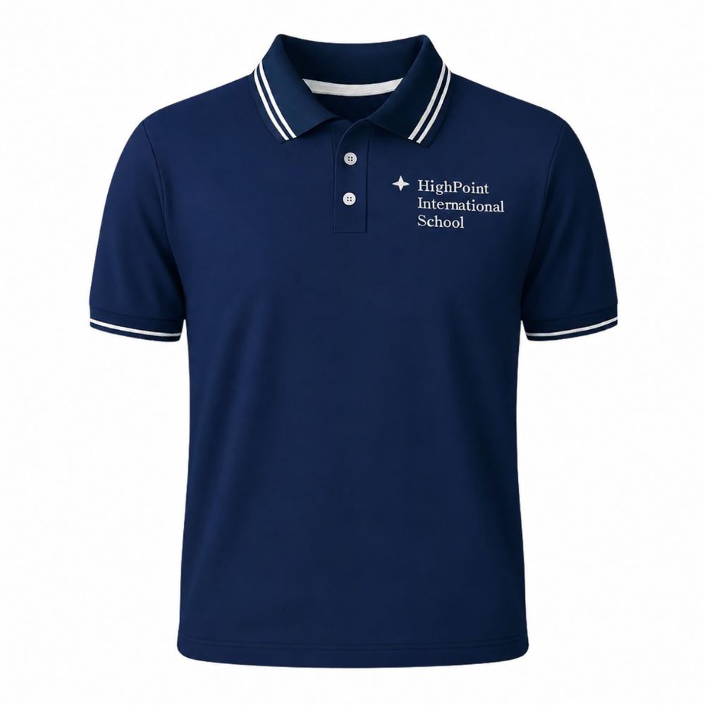 Playera Polo Uniforme HPIS Azul Marino, Unisex