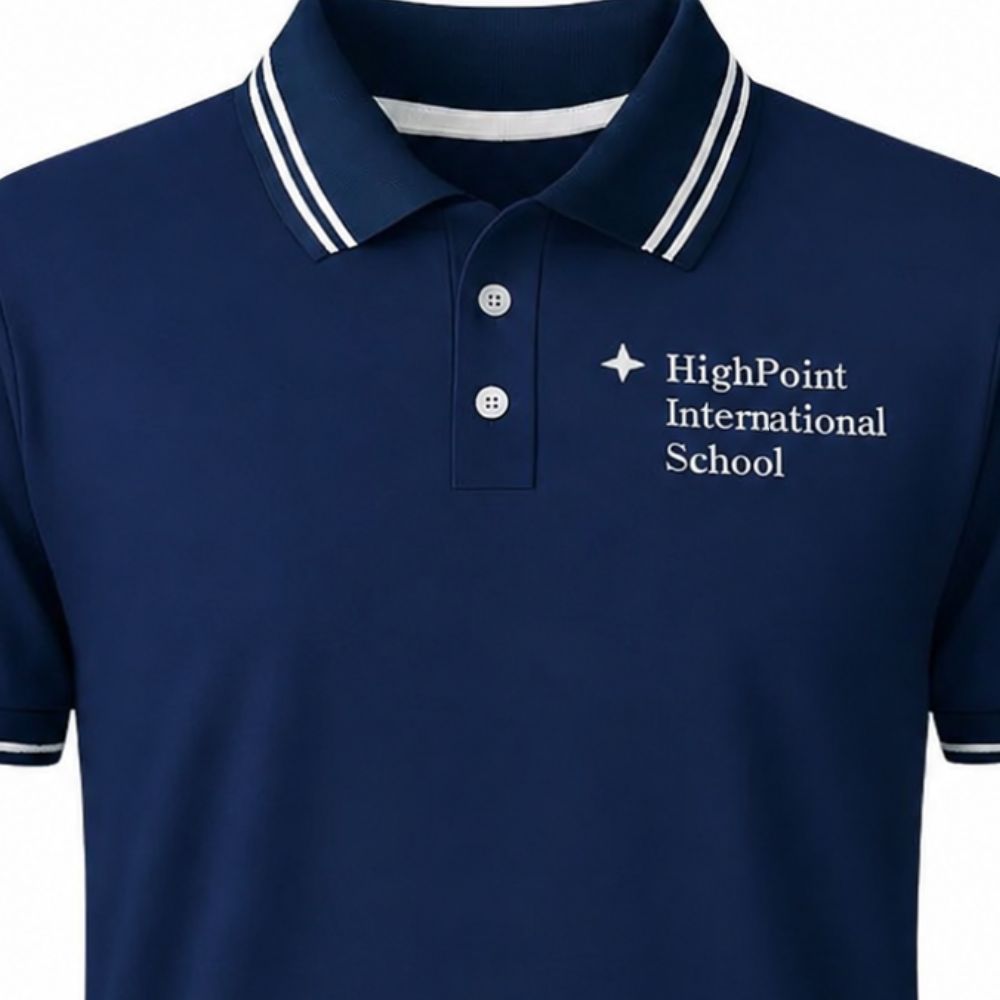 Playera Polo Uniforme HPIS Azul Marino, Unisex