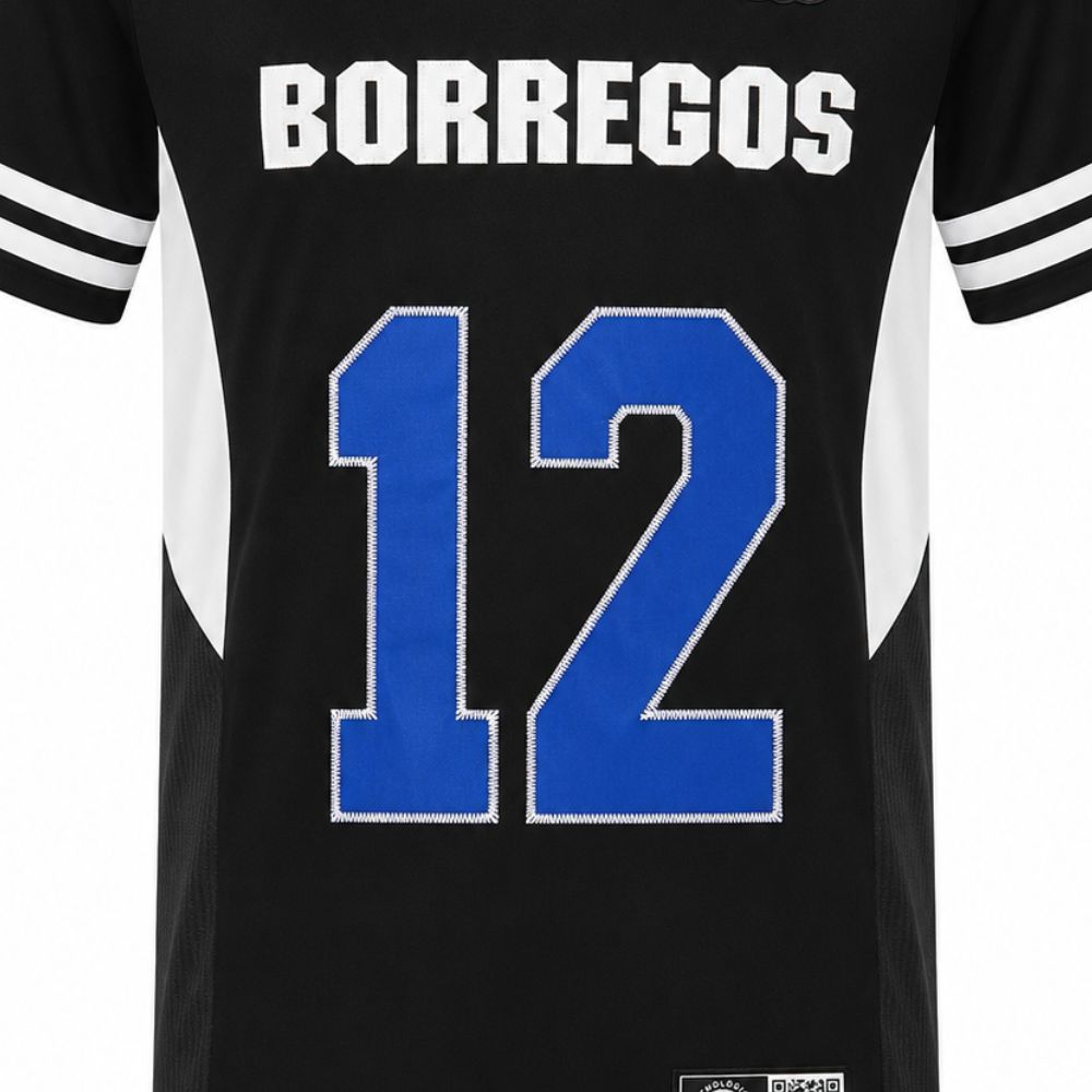 PREVENTA Jersey Oficial Borregos Alterno con Número, Negro con Azul, Unisex