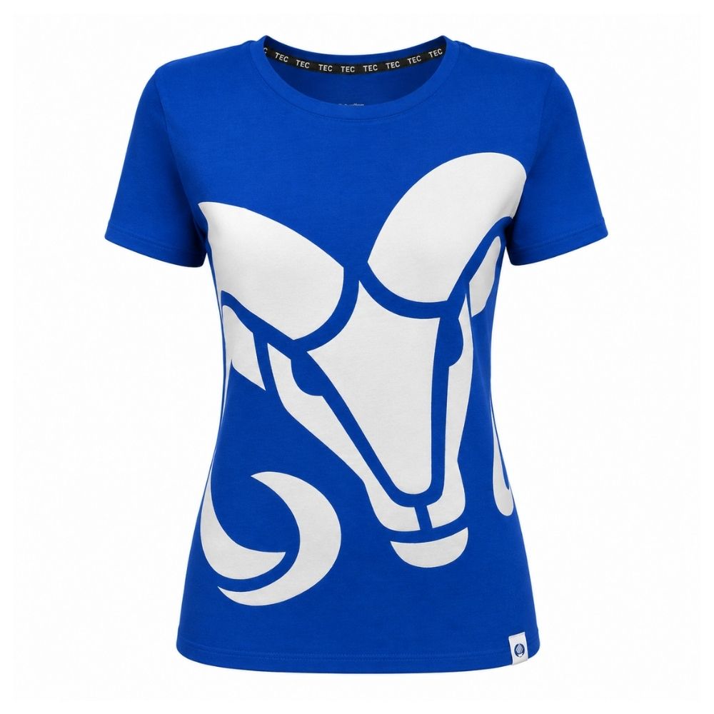 Playera Casual BORREGOS Azul, Mujer