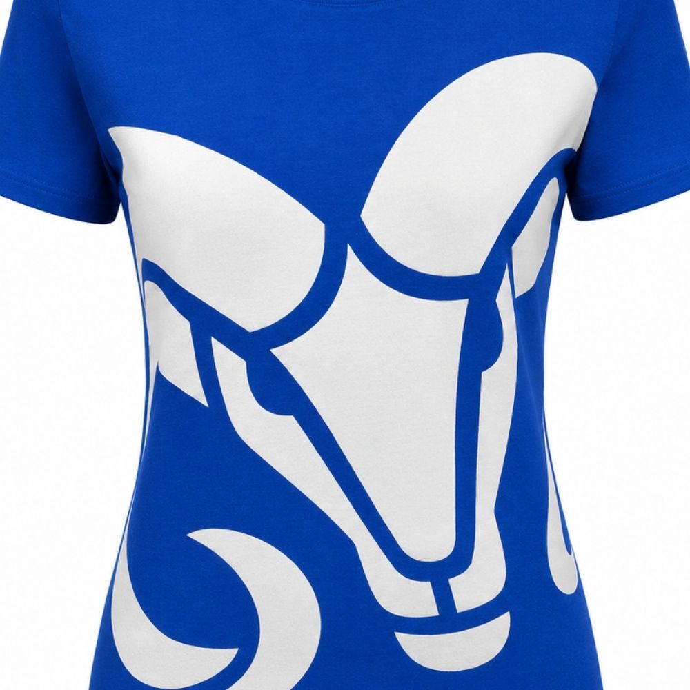 Playera Casual BORREGOS Azul, Mujer
