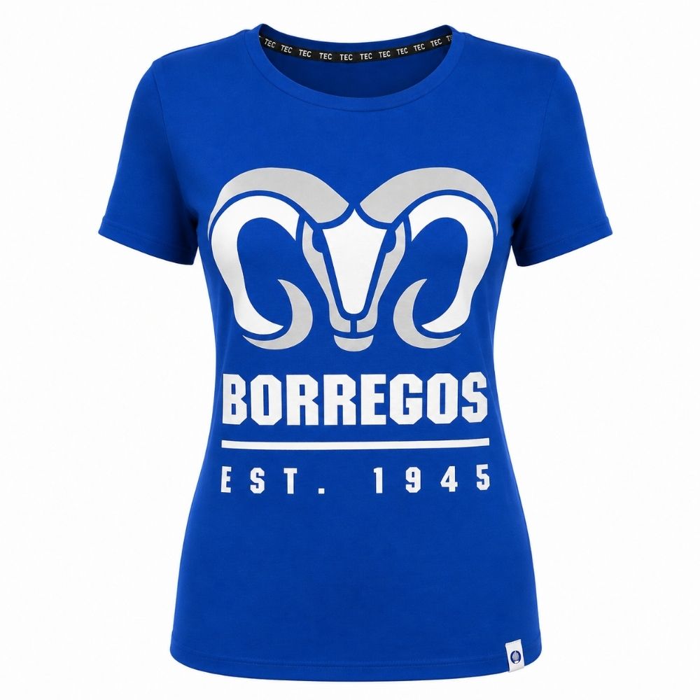 Playera Casual BORREGOS 1945 Azul, Mujer