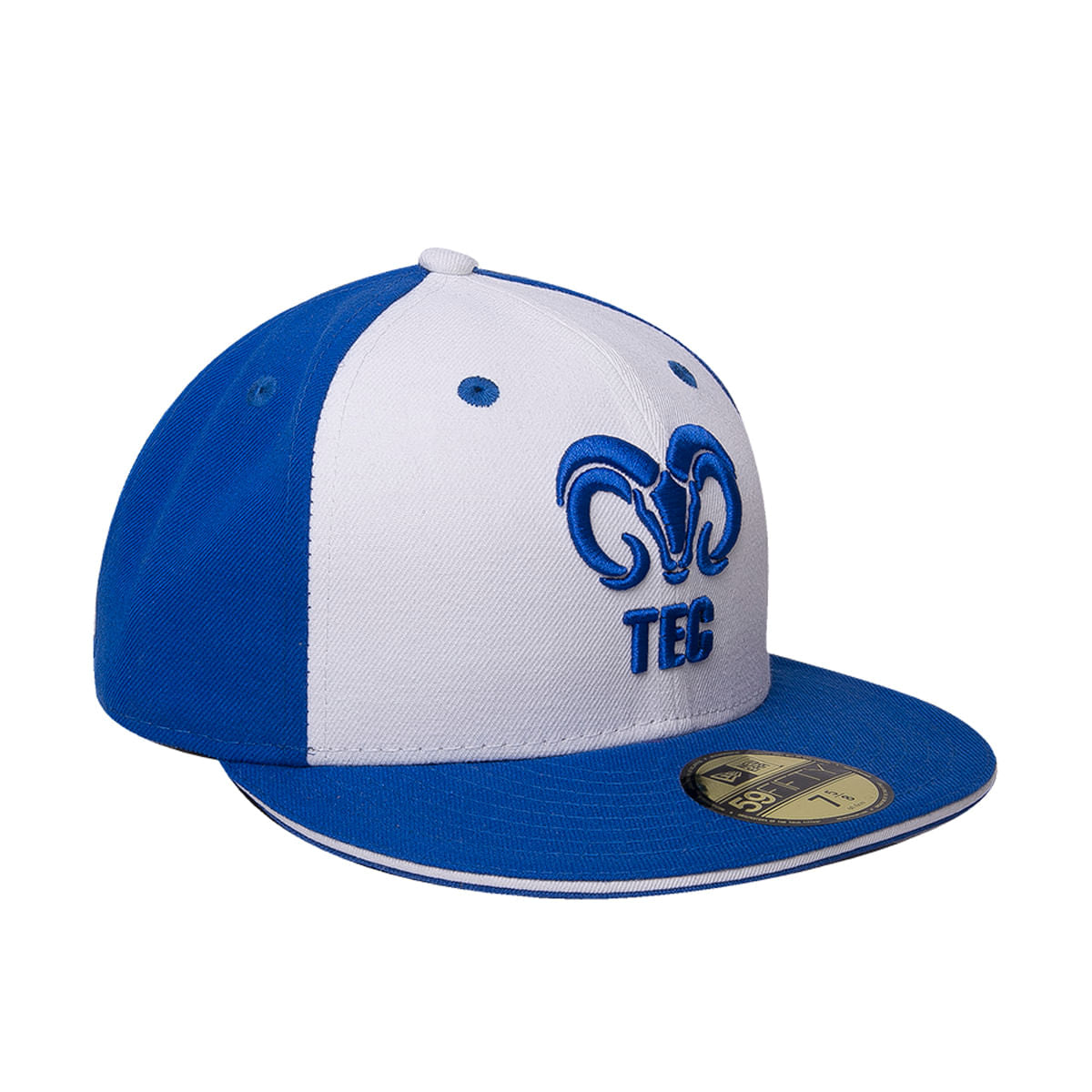 Gorra Logo BORREGOS TEC 59Fifty New Era Azul y Blanco