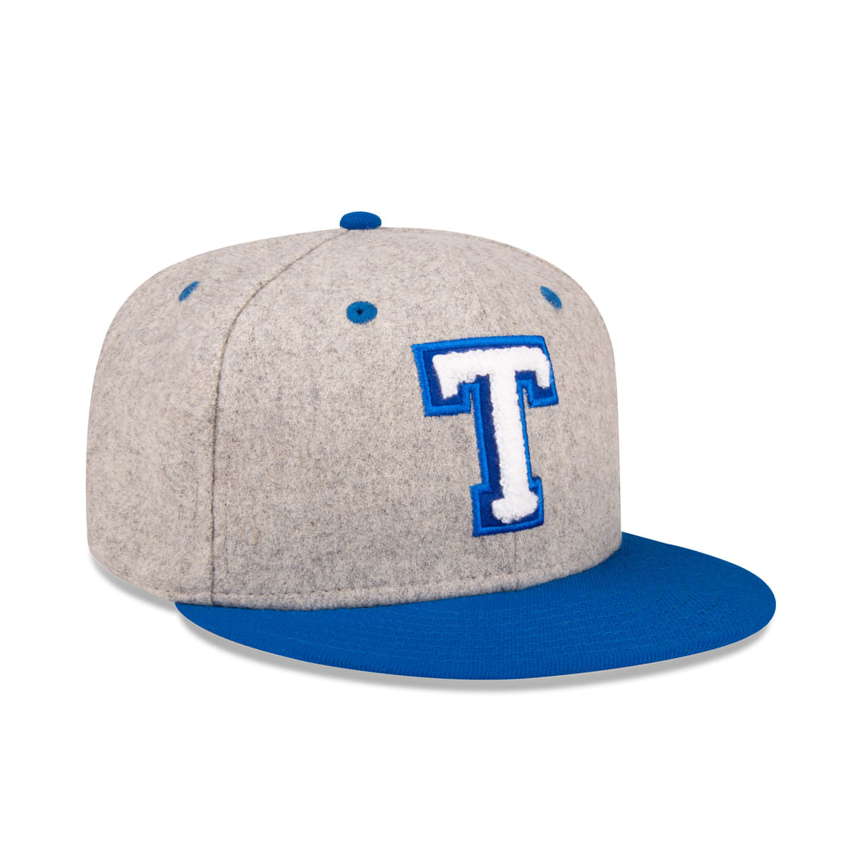 Gorra "T" 59Fifty New Era Gris y Azul