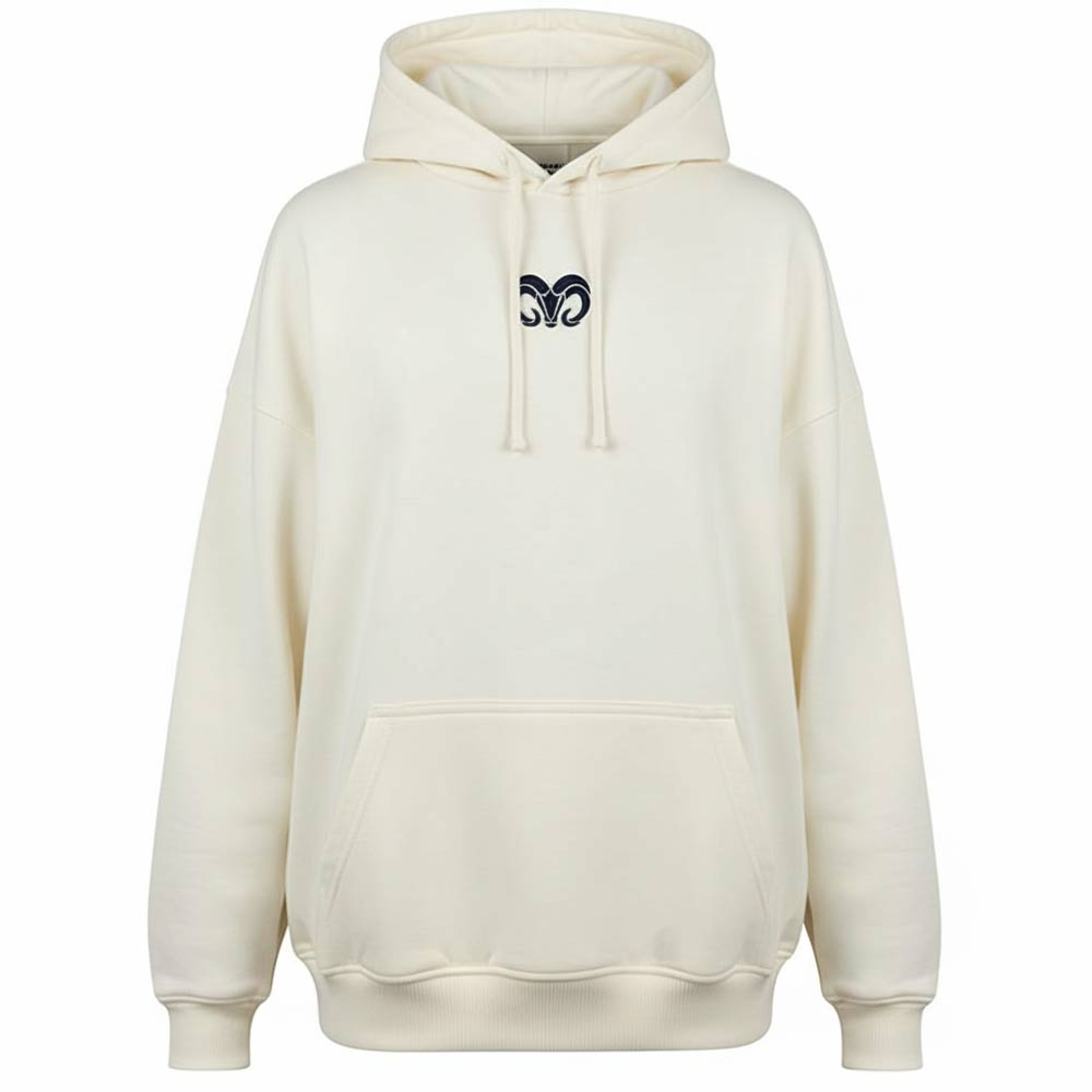 Sudadera de Algodón Oversize FW25 BORREGOS Hueso, Unisex