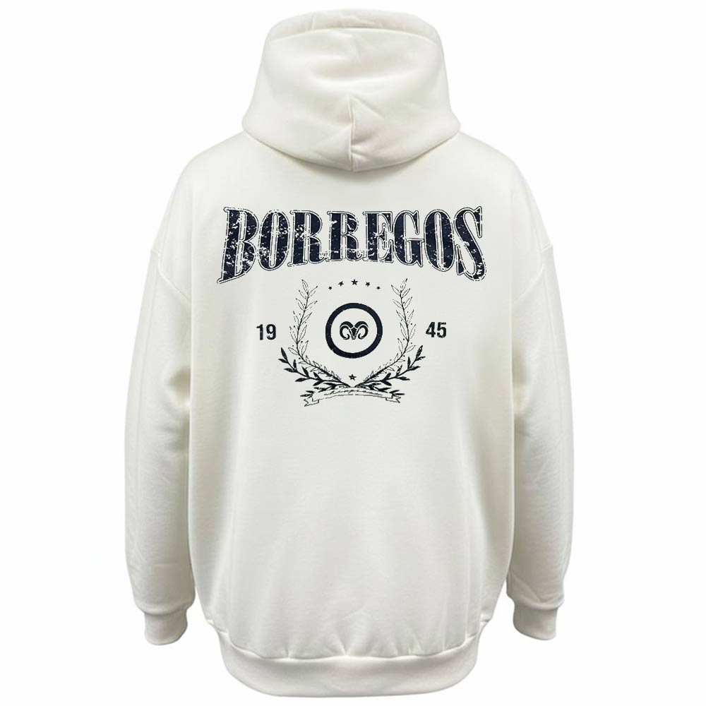 Sudadera de Algodón Oversize FW25 BORREGOS Hueso, Unisex