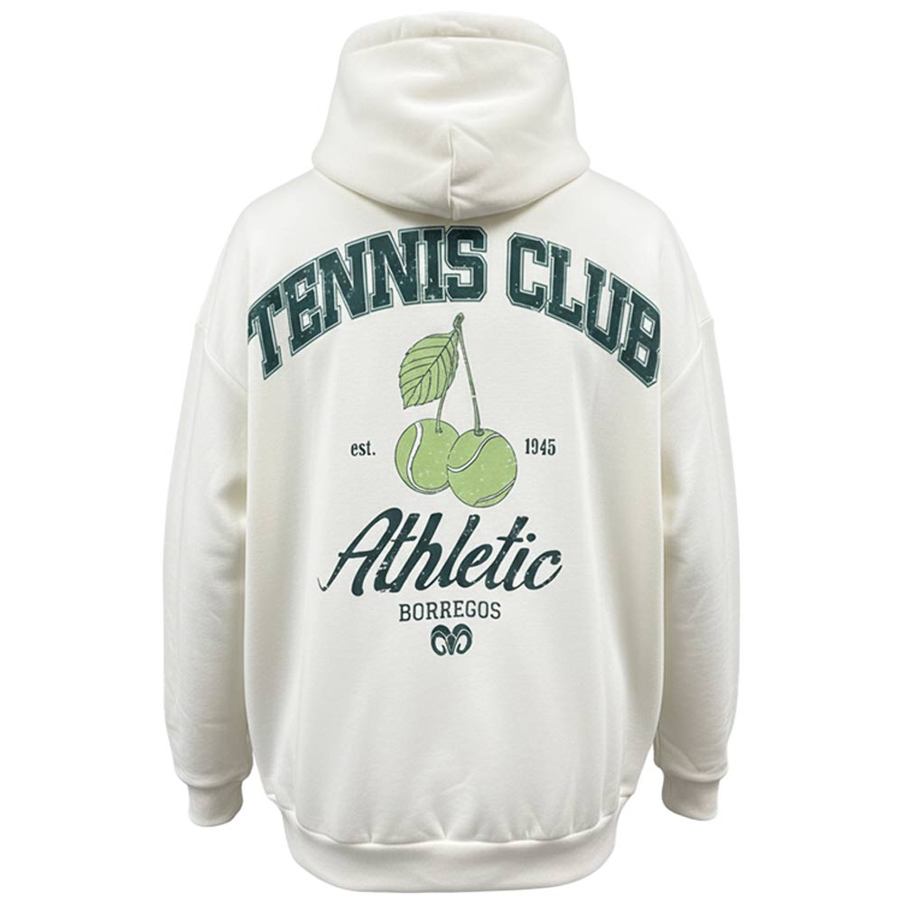 Sudadera de Algodón Oversize Tenis FW25 BORREGOS Hueso, Unisex