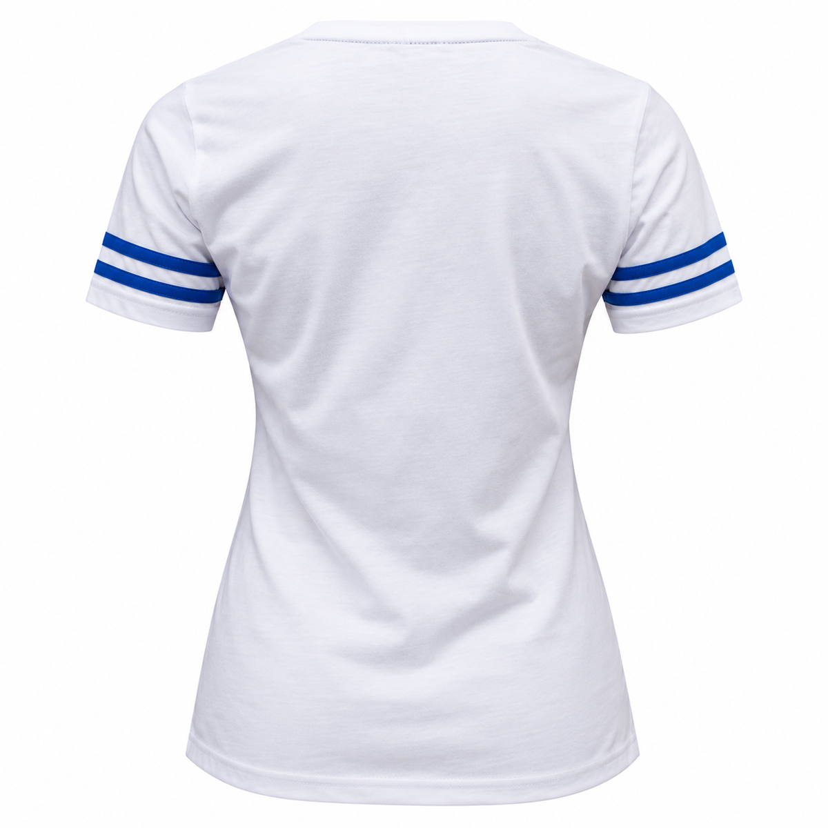 Playera Casual Borregos Doble Línea Blanco, Mujer
