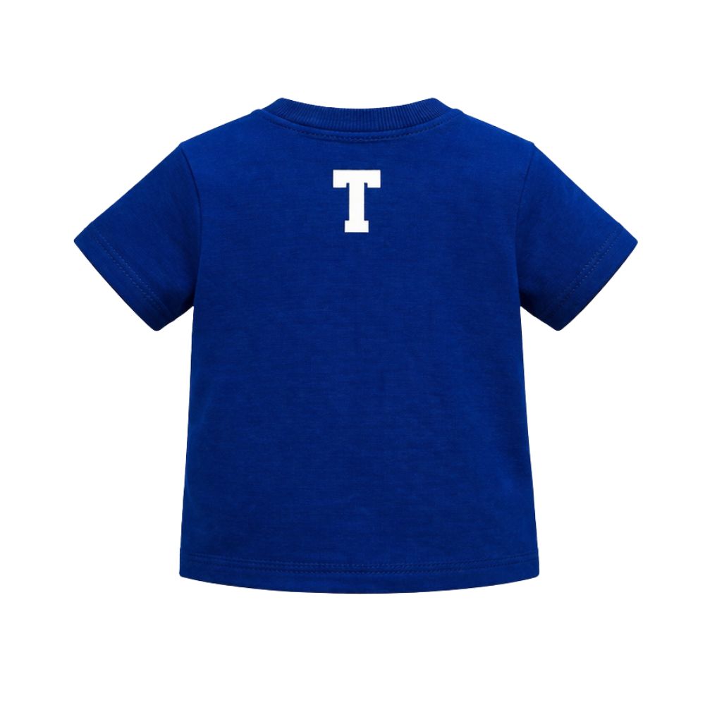 Playera Casual Blank TEC Niños Unisex, Azul