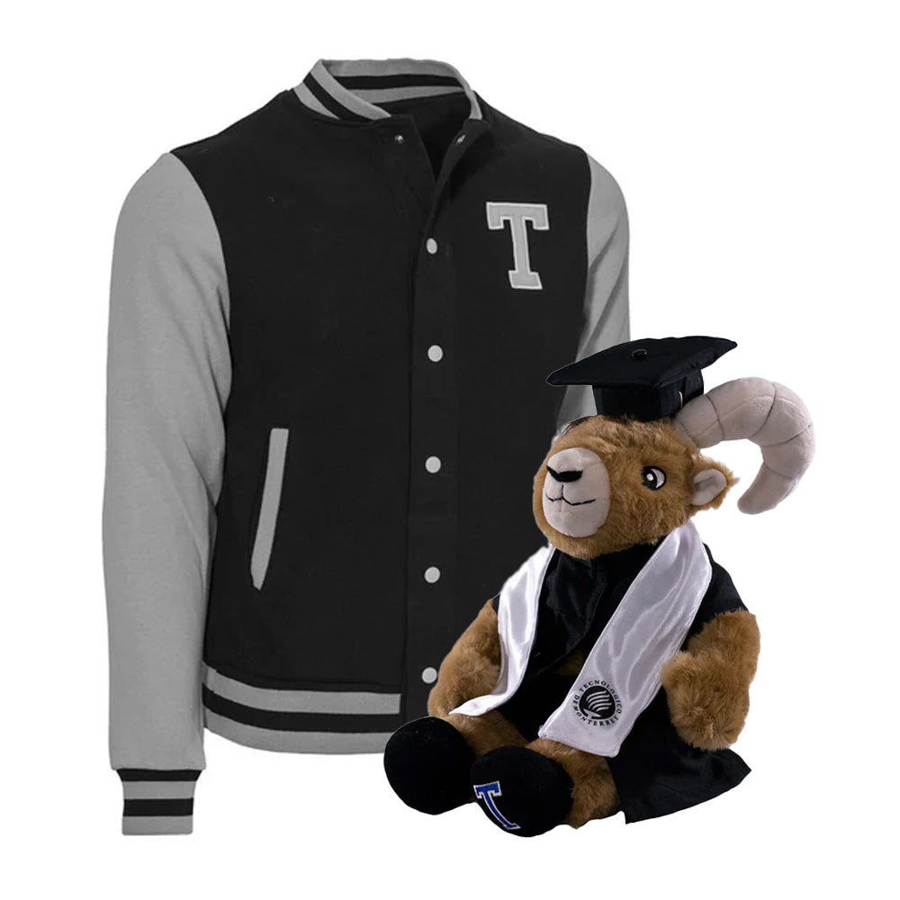Kit Teus Prepa + Chamarra Universitaria TEC Negro