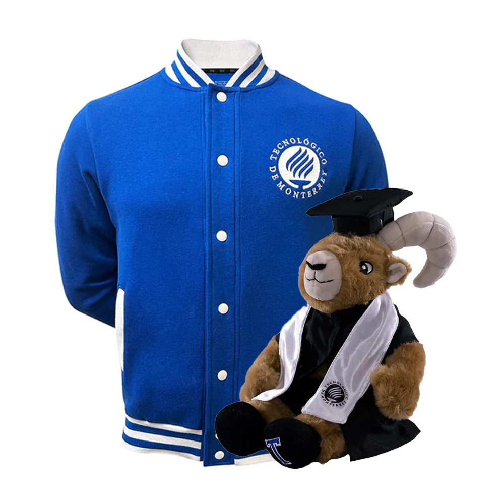 Kit Teus Prepa + Chamarra Universitaria Antorcha Azul