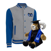 Kit Teus Profesional + Chamarra Universitaria Borregos Azul con Gris