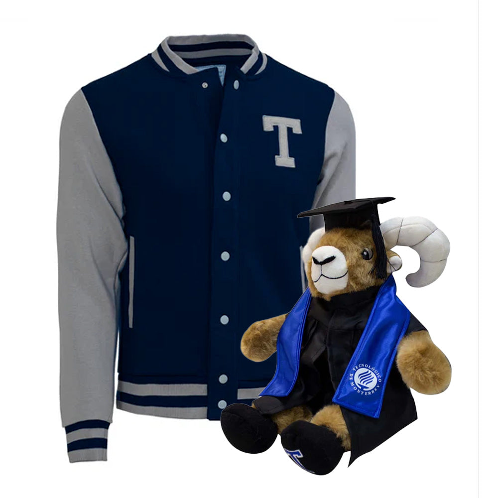 Kit Teus Profesional + Chamarra Universitaria TEC Azul Marino