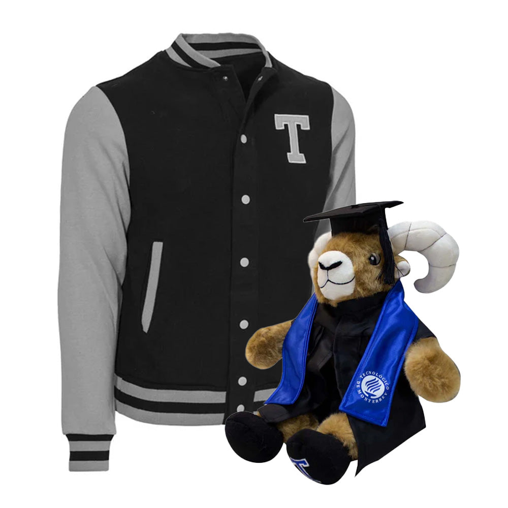 Kit Teus Profesional + Chamarra Universitaria TEC Negro