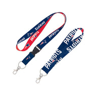 Portagafete NFL Patriots, azul marino