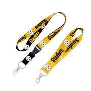 Portagafete NFL Steelers, negro