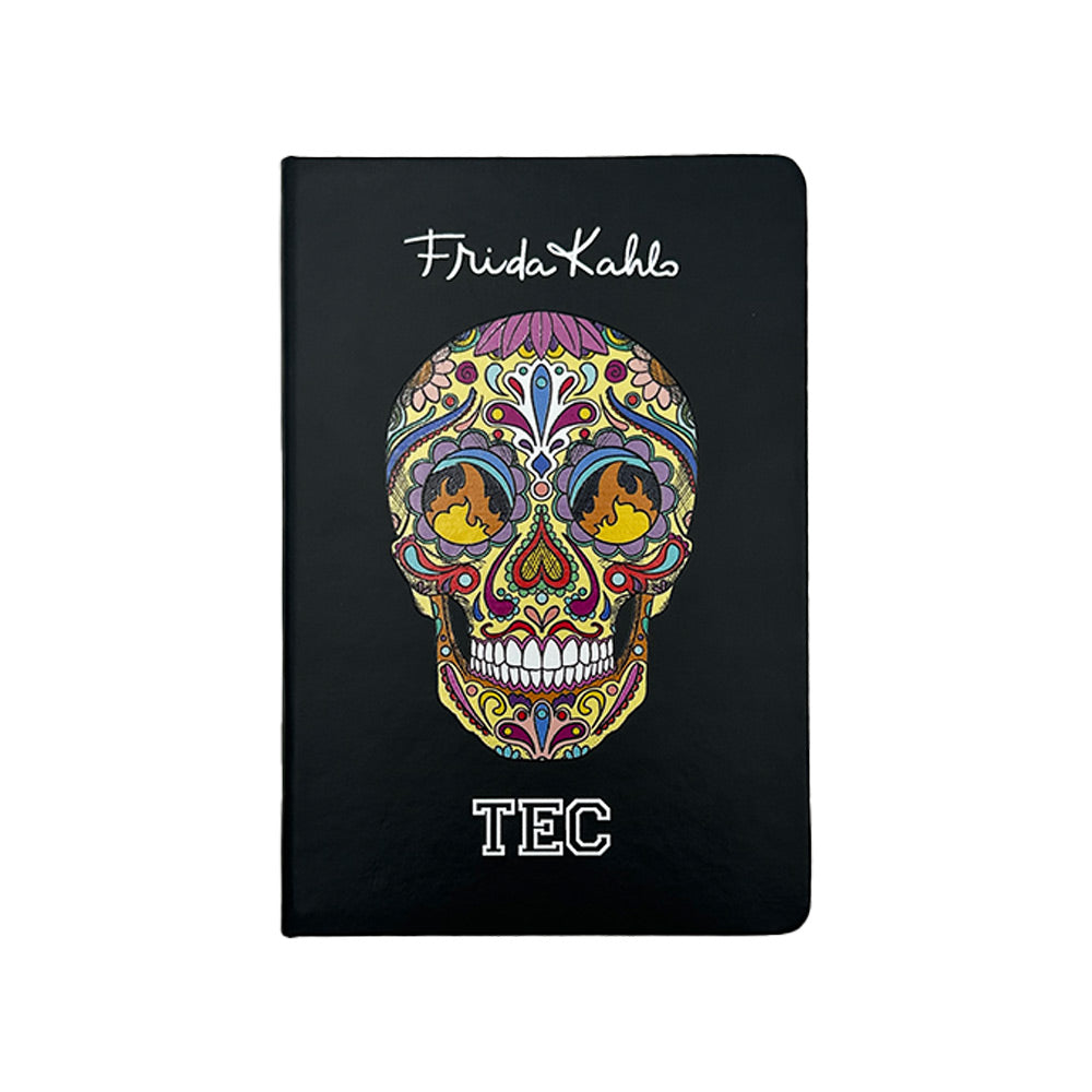 Libreta Frida Kahlo Calavera TEC negro