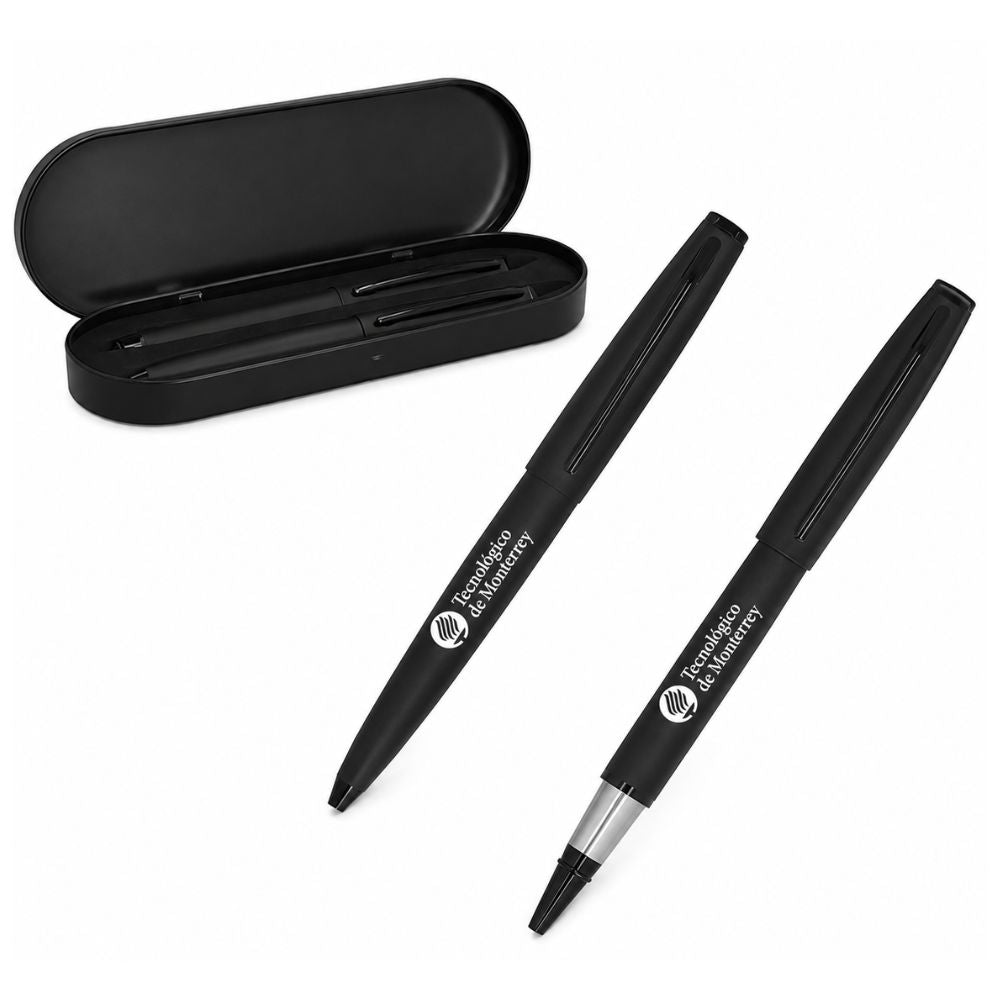 Set Boligrafos Matiz Tecnológico de Monterrey, Negro