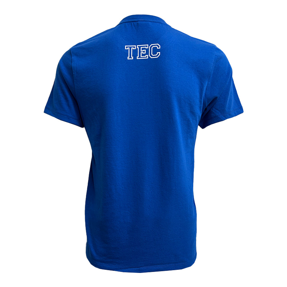 Playera Casual Disney Mickey plata TEC Hombre Azul