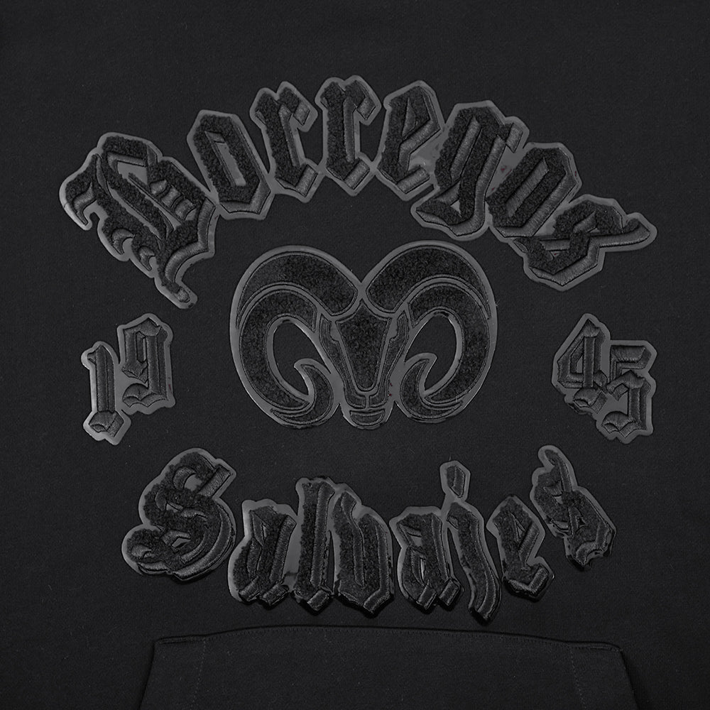 Sudadera Oversize Pro Standard BORREGOS Negro/Negro, Unisex